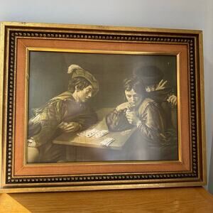 Valentine De Boulogne The Counterfeiters Framed Art Baroque Art Print Vintage